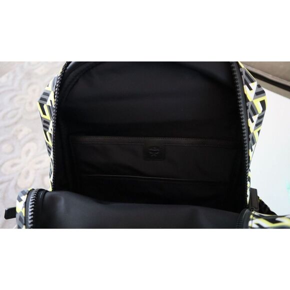 MCM Unisex Medium Size Yellow/Black Cubic Logo Backpack $795 - Picture 12 of 16